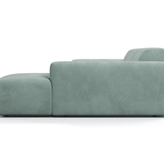 NADUVI Collection Nina Hoekbank Rechts - Velvet - Mintgroen