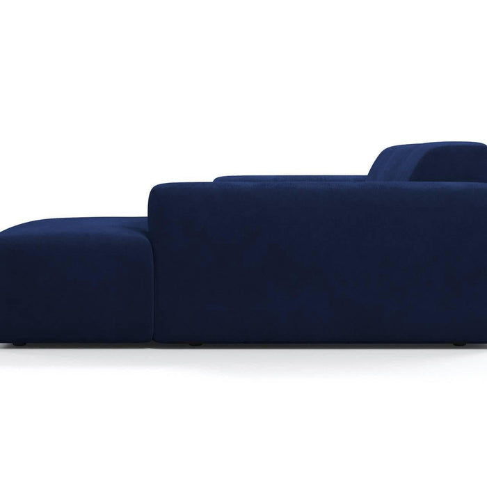 NADUVI Collection Nina Hoekbank Rechts - Velvet - Blauw
