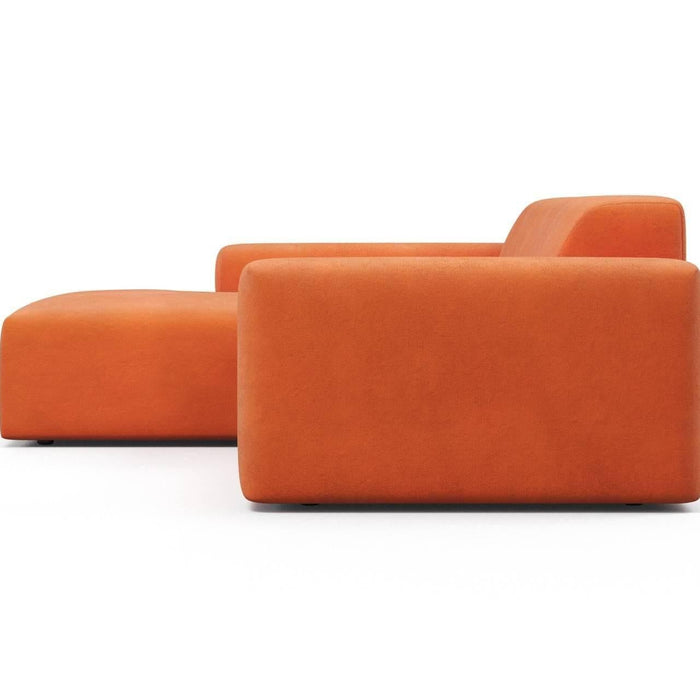 NADUVI Collection Nina Hoekbank Links - Velvet - Oranje