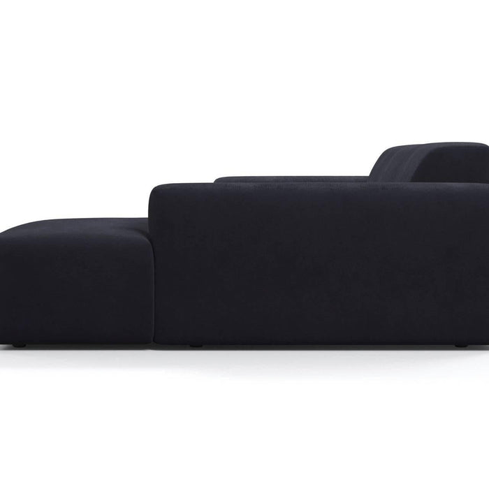 NADUVI Collection Nina Hoekbank Rechts - Velvet - Marineblauw