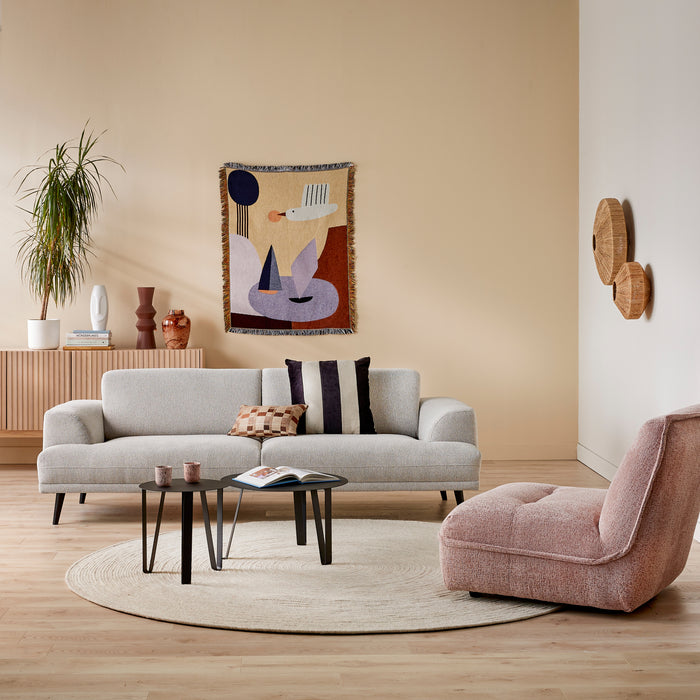 by fonQ Flair 3-zitsbank - Naturel Melange