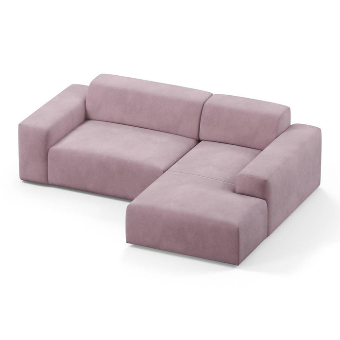 NADUVI Collection Nina Hoekbank Rechts - Velvet - Lila