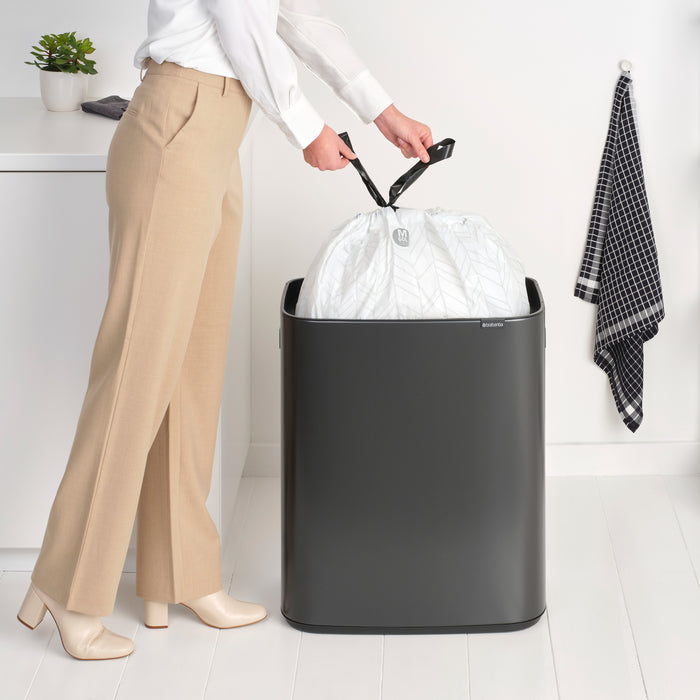 Brabantia Bo Touch Bin Afvalemmer 60 Liter - Confident Grey