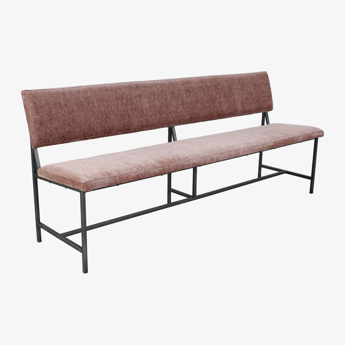 by fonQ Spare Eetkamerbank - B 200 cm - Flamingo