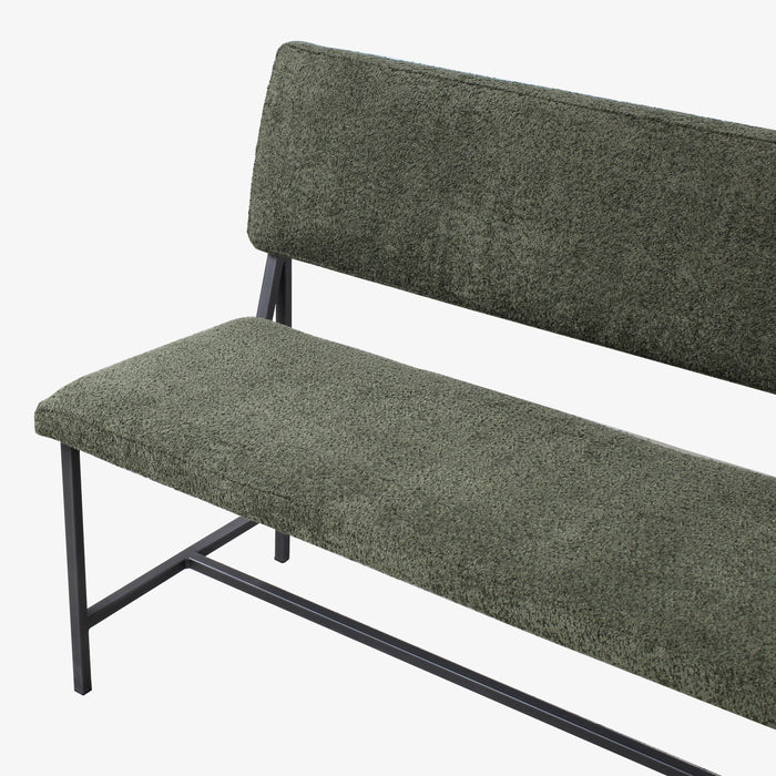 by fonQ Spare Eetkamerbank - B 200 cm - Winter Moss