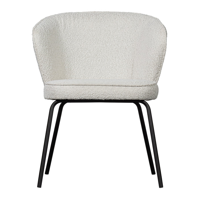 WOOOD Admit Eetkamerstoel - Bouclé Naturel