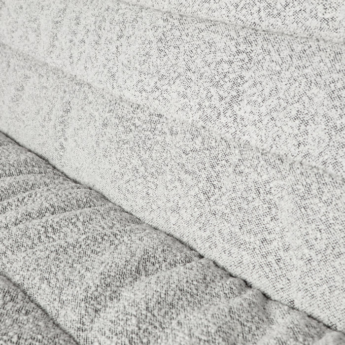 WOOOD Lucy Eetkamerbankje - Bouclé - Off White - 87x150x67