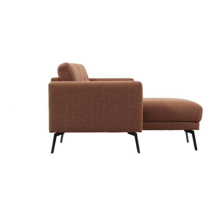 by fonQ Lewis Hoekbank met Chaise Longue Links - Nougat