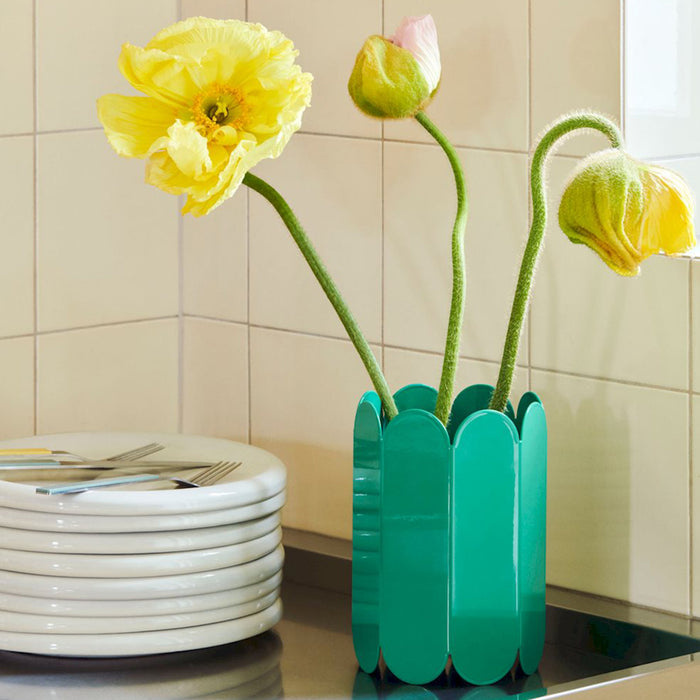 HAY Arcs Vaas - Small - Jade Green