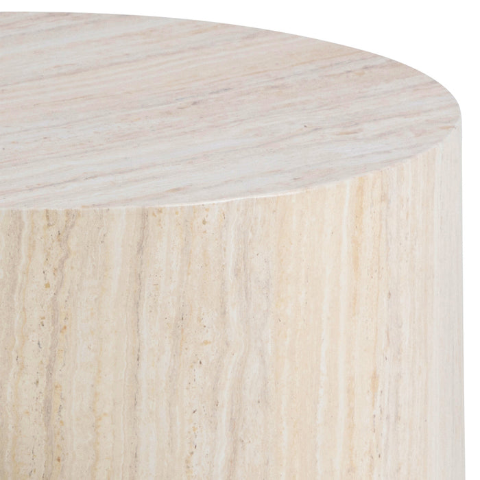 by fonQ Dice Bijzettafel Set van 2 - Rond - Crème