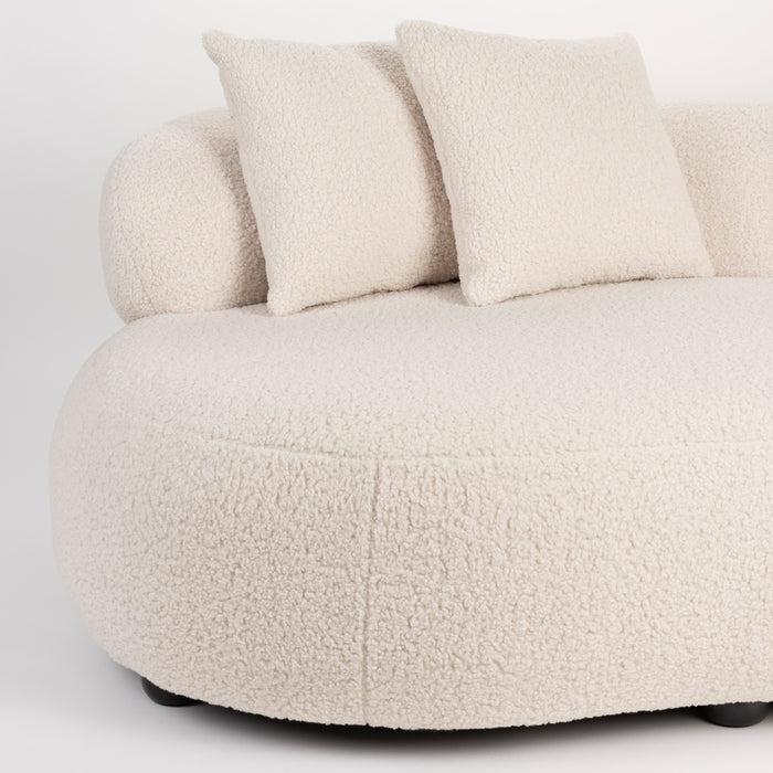 by fonQ Cosmo 2,5-zitsbank - Teddy - Wit