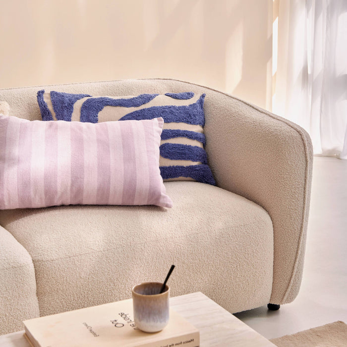 by fonQ Soft Hoekbank met Chaise Longue Links - Bouclé - Crème