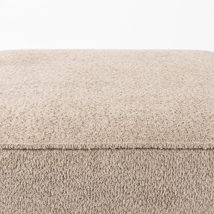 Zuiver x fonQ James Modulaire 3-zitsbank met Hocker- Teddystof - Beige