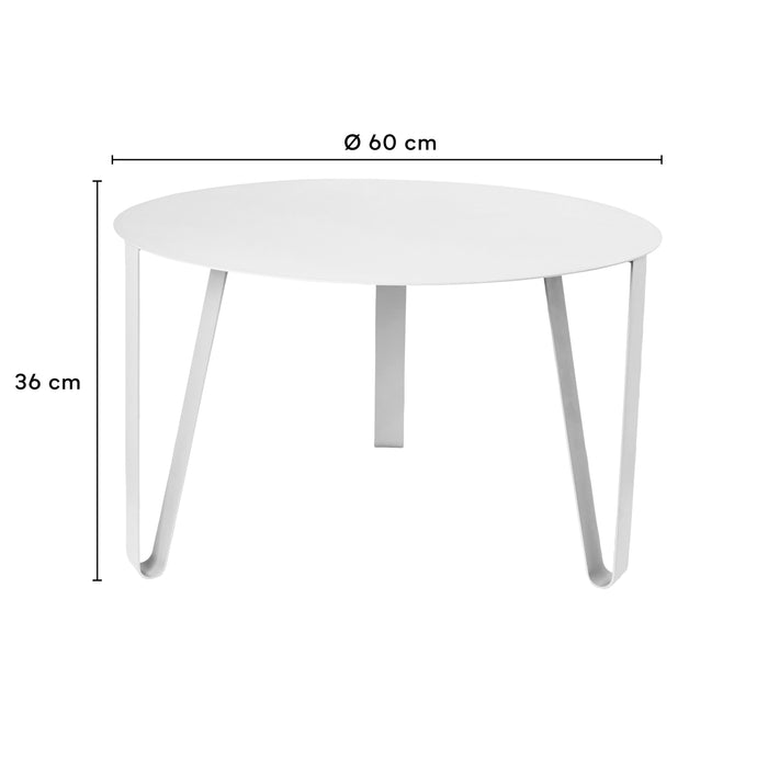 by fonQ Clip Bijzettafel Ø 60 cm - Zwart