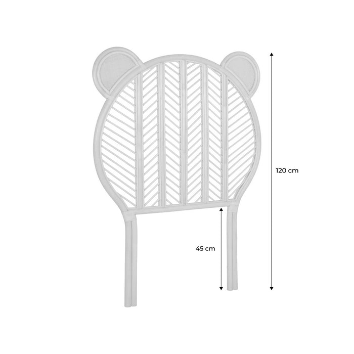 sweeek - Rotan hoofdbord voor kinderkamer, 90 x 100cm