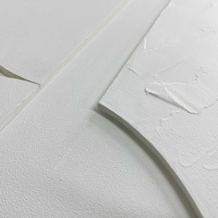 Reinders - Mars Relief Art Schilderij 100 x 70 cm - Wit