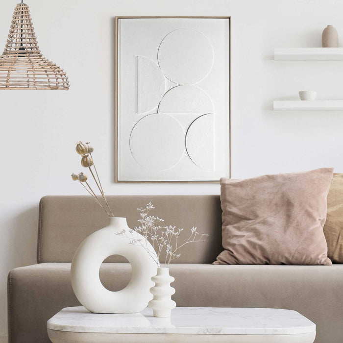 Reinders - Planets - Relief Art Schilderij 70 x 50 cm - Wit