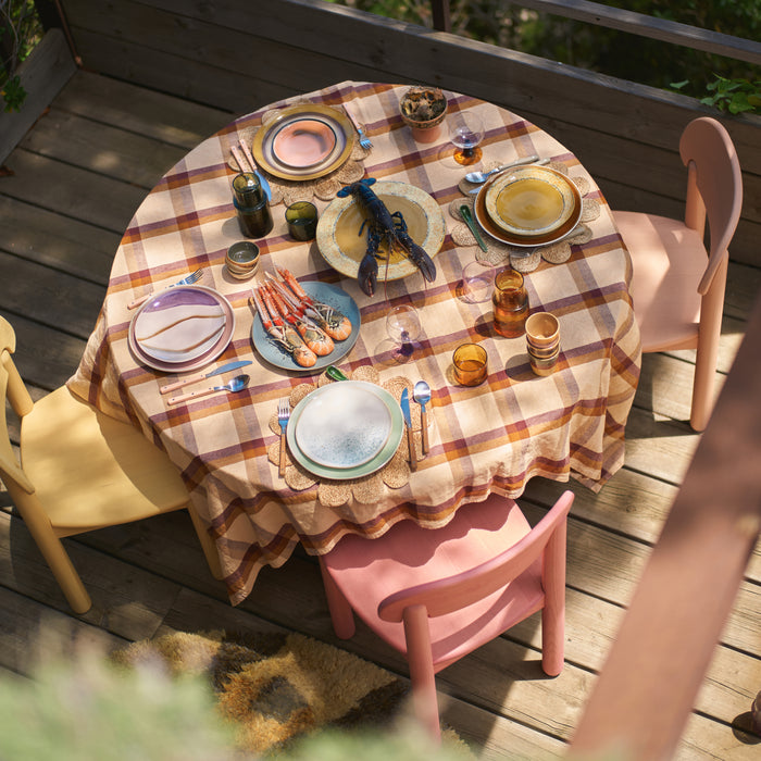 HKliving 70's Ceramics Kommetjes Ø 8,3 cm - Set van 4 - Marine