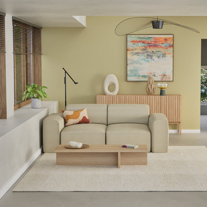 NADUVI Collection Nina 2-zitsbank - Velvet - Beige