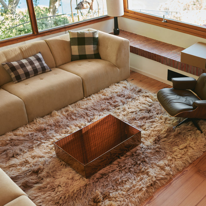 HKliving Mirror Block Salontafel - Smokey Brown