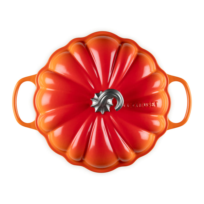 Le Creuset Campagnard Pompoen Braad/Stoofpan Ø 28 cm - Oranjerood