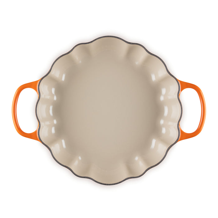 Le Creuset Campagnard Pompoen Braad/Stoofpan Ø 28 cm - Oranjerood