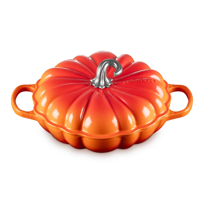 Le Creuset Campagnard Pompoen Braad/Stoofpan Ø 28 cm - Oranjerood