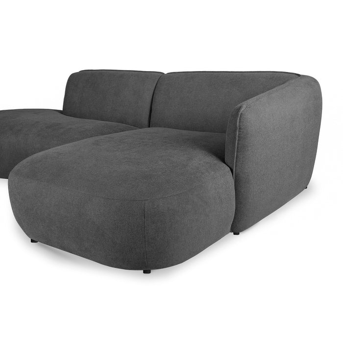 by fonQ Soft Ottomane Bank Links - Micro Chenille - Terra