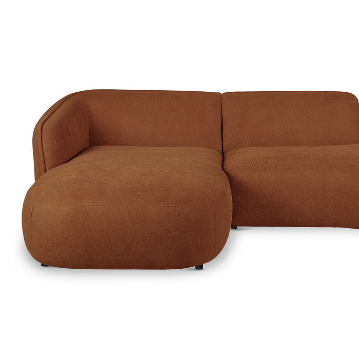 by fonQ Soft Ottomane Bank Rechts - Micro Chenille - Terra