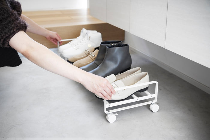 Yamazaki Schoenenrek met Wielen - Tower - Wit