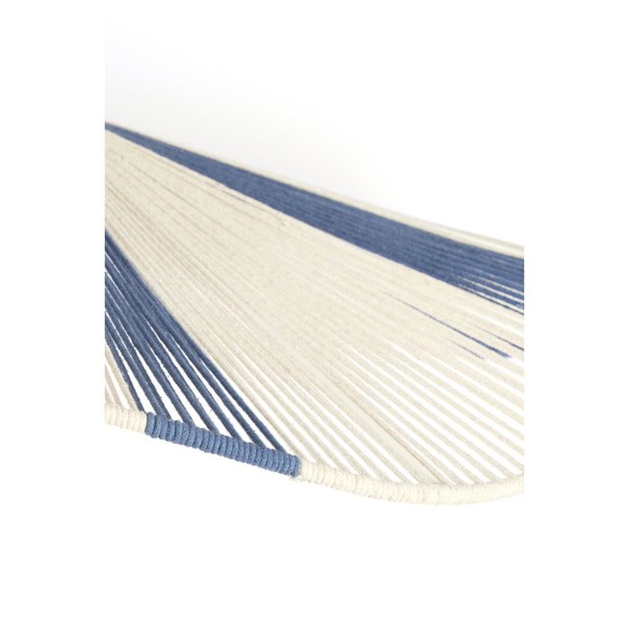 Light & Living Light&living Hanglamp Ø70x15 cm RAFA crème+blauw