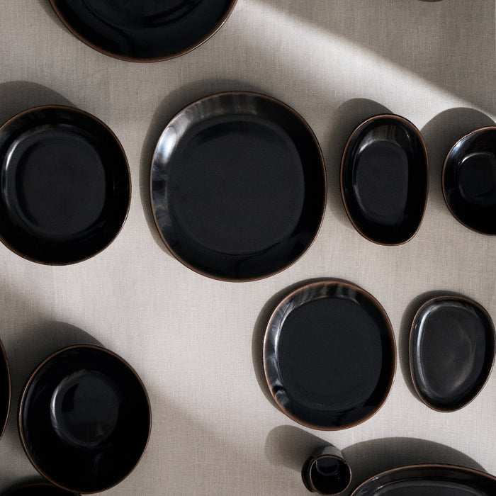 SERAX - Uncharted - Out of Lines Ontbijtbord - 2 st. - Zwart