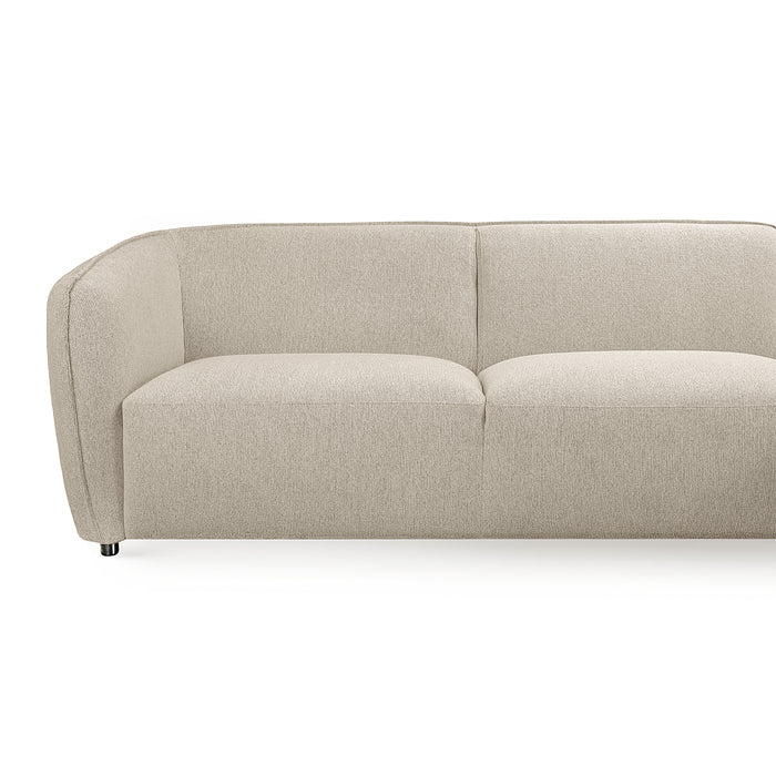by fonQ Soft Hoekbank met Chaise Longue Rechts - Naturel Melange