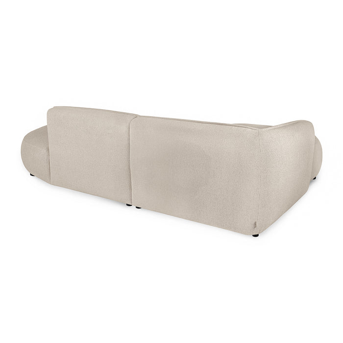 by fonQ Soft Ottomane Bank Rechts - Naturel Melange