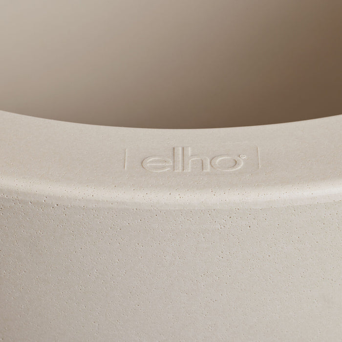 Elho Pure Cilinder Wheels 50 - Beige - L 50 x B x H 50 cm - Balkon, Binnen en Buiten - 100% gerecycled
