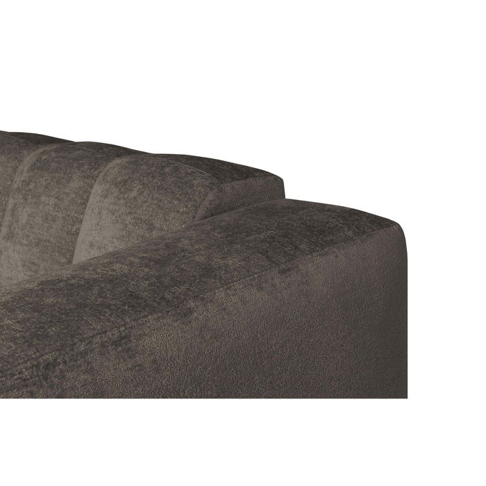 by fonQ Plume 3-zits Hoekbank met Chaise Longue Links - Chenille - Taupe