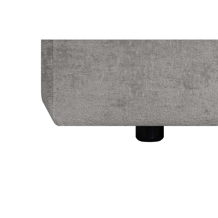 by fonQ Plume 3-zits Hoekbank met Chaise Longue Rechts - Chenille - Grijs