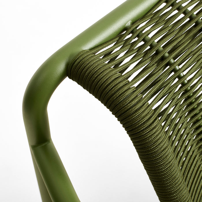 HAY Palissade Cord Lounge Chair Low - Olijfgroen