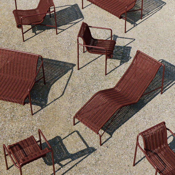 HAY Palissade Cord Lounge 2,5-zitsbank Low - Iron Red