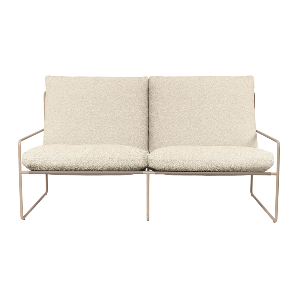 Ferm Living Desert 2-zitsbank Pure Bouclé - Cashmere / Off-White