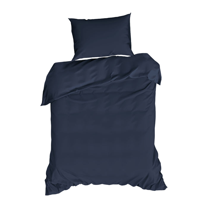 by fonQ Fresh Dekbedovertrek 140 x 200/220 cm - Indigo Blue