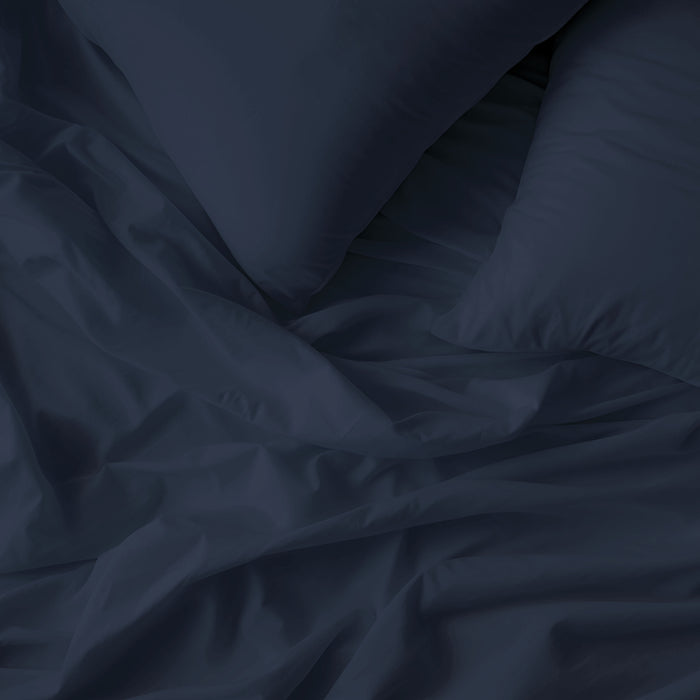 by fonQ Fresh Dekbedovertrek 240 x 220/240 cm - Indigo Blue