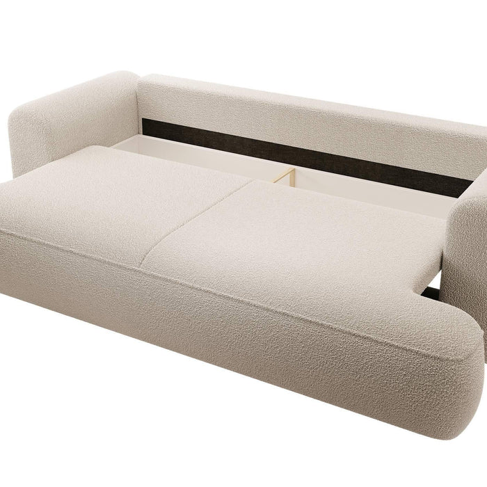 NADUVI Collection 3-zitbank Philipa bouclé met slaapfunctie