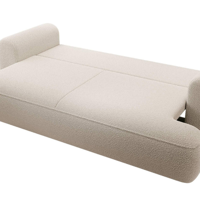 NADUVI Collection 3-zitbank Philipa bouclé met slaapfunctie