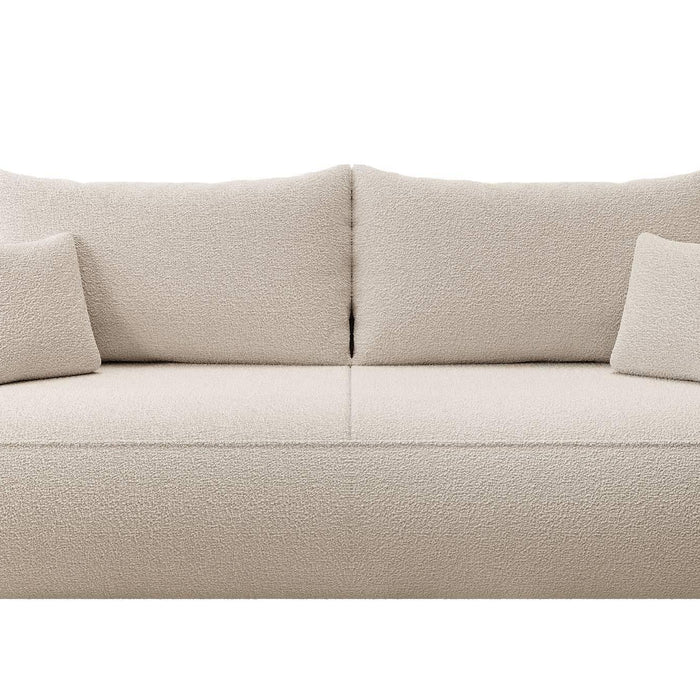 NADUVI Collection 3-zitbank Philipa bouclé met slaapfunctie