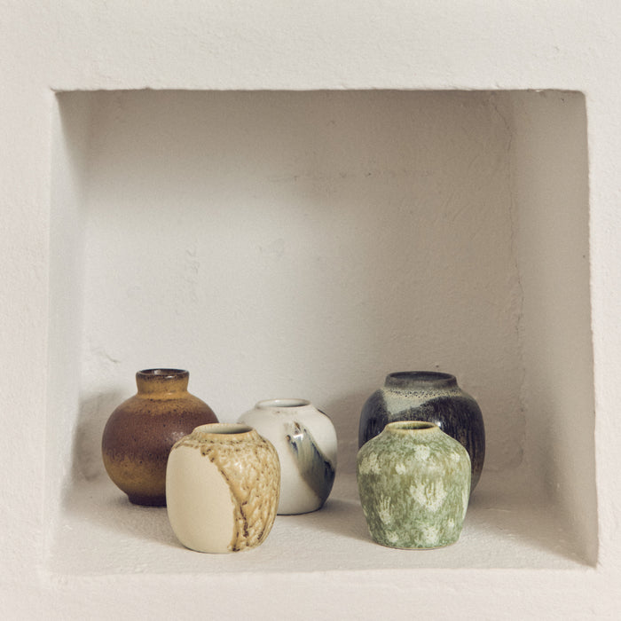 HKliving 70's Ceramics Vaas Set van 5  - Pursuit