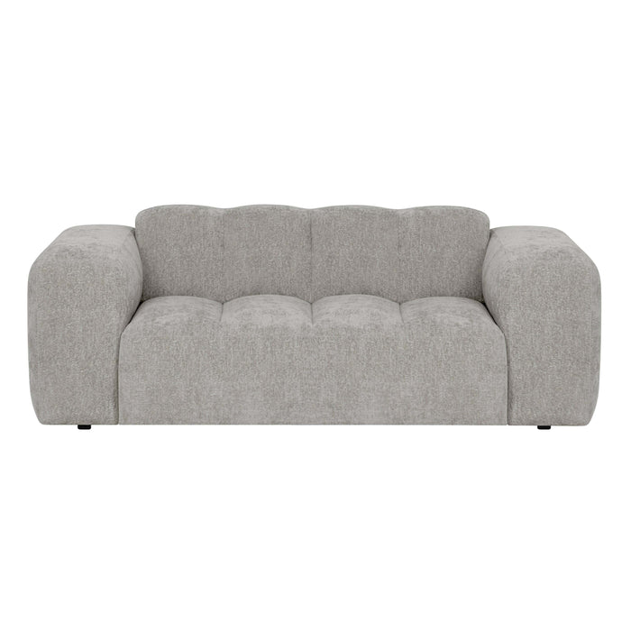 by fonQ Plume 2-zitsbank - Chenille - Grijs