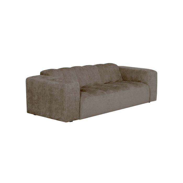 by fonQ Plume 2,5-zitsbank - Chenille - Mocca