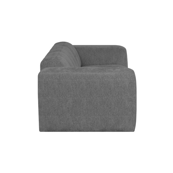 by fonQ Plume 2,5-zitsbank - Chenille - Antraciet