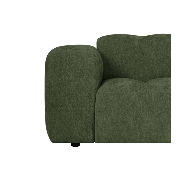 by fonQ Plume 2-zitsbank - Chenille - Groen